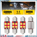 Set of 4 31mm Festoon LED Interior Light Bulbs for Various Vehicles (YYYY–YYYY)