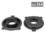 2 x Black Headlight Bulb Base Adapter Socket Retainer for LED H4