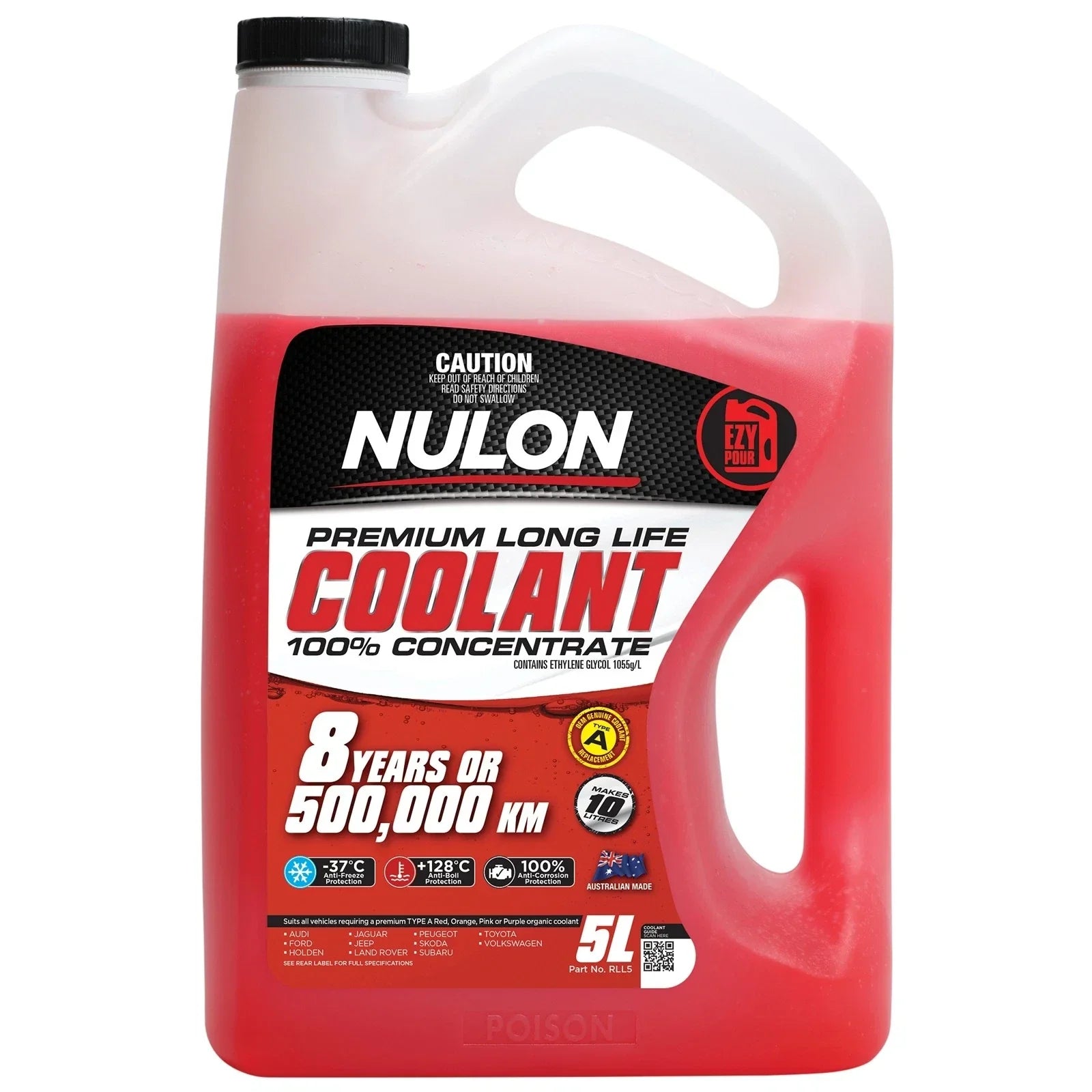 Nulon Red Premium Long Life Coolant 100% Concentrate