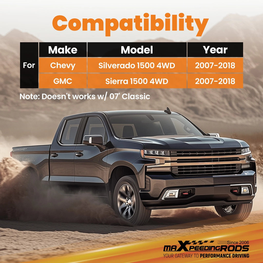 Traction Bar for Chevy Silverado GMC Sierra 1500 4WD (2007–2018)