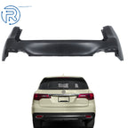 Rear Bumper for Acura RDX (2016–2018) Plastic without Sensor Holes Black
