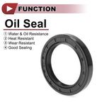 Set of 5 Rotary Shaft Oil Seals 35x50x7mm Nitrile Rubber 672668828700