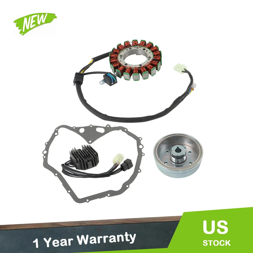 Flywheel Rotor + Stator + Regulator + Gasket for Arctic Cat 400 (2003–2008)