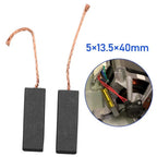 2X Black Carbon Brush for Washing Machine (5x13.5x40mm)