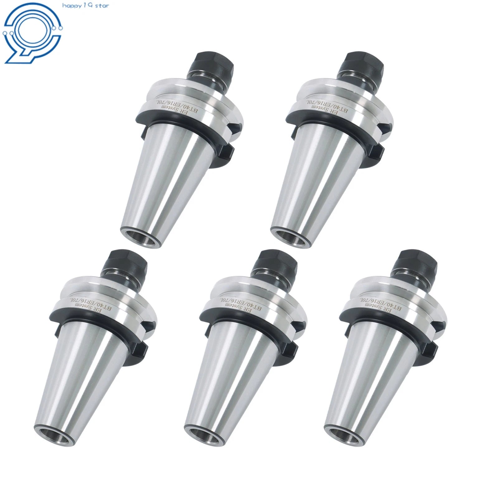 Set of 5 Collet Chucks for CNC Machines (20000 RPM)