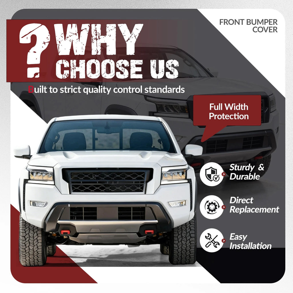 Chrome Front Lower Bumper Cover for Nissan Frontier (2022–2024)