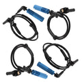 Set of 4 ABS Speed Sensors for BMW 525i 528i 530i 535i 545i 550i 645ci (2001–2010)