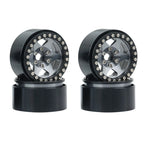 Set of 4 Alloy Metal Beadlock Wheel Rims for TRX-4 SCX10 D90 (1.9")
