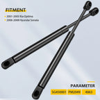 2X Rear Trunk Lift Supports for Kia Optima, Hyundai Sonata