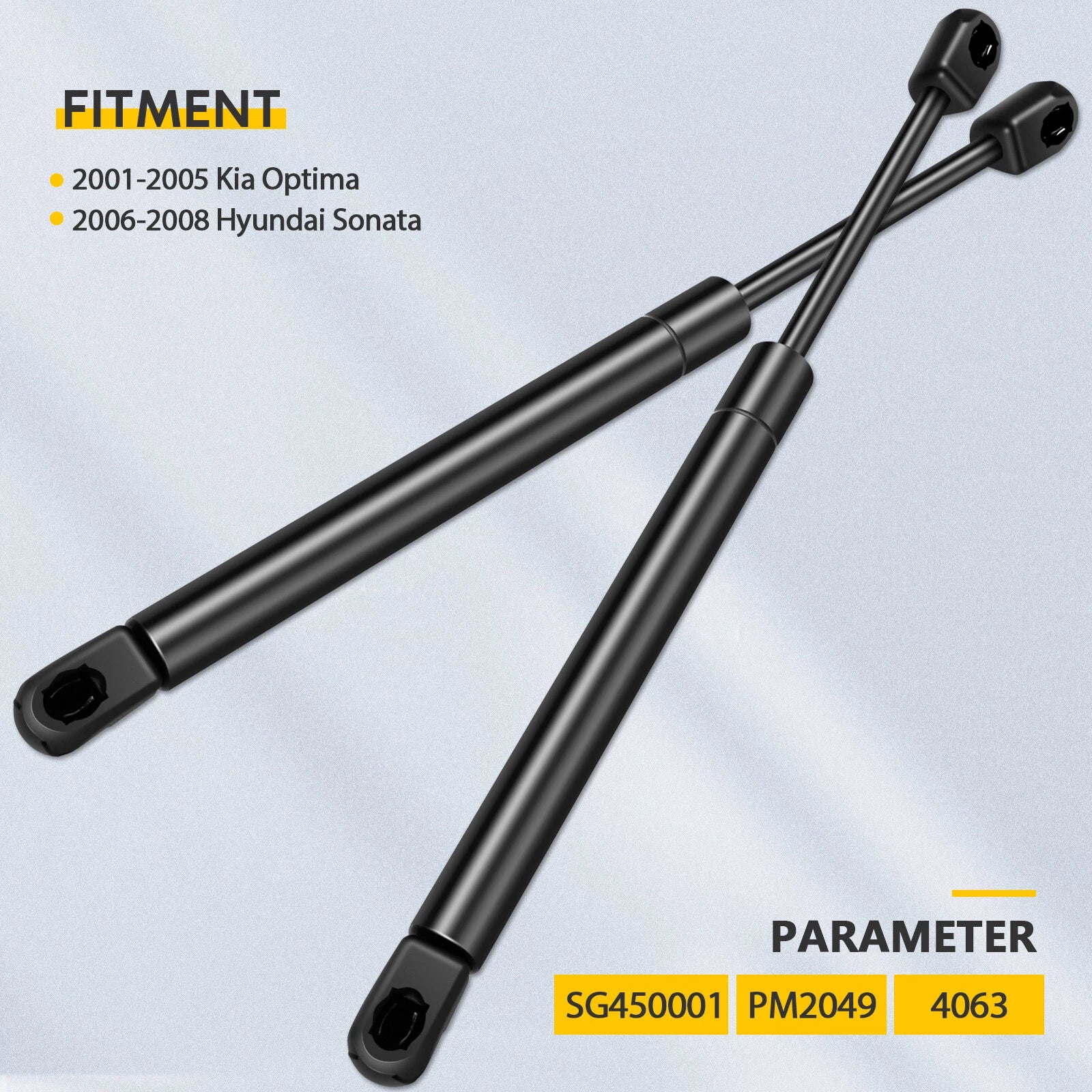 2X Rear Trunk Lift Supports for Kia Optima, Hyundai Sonata