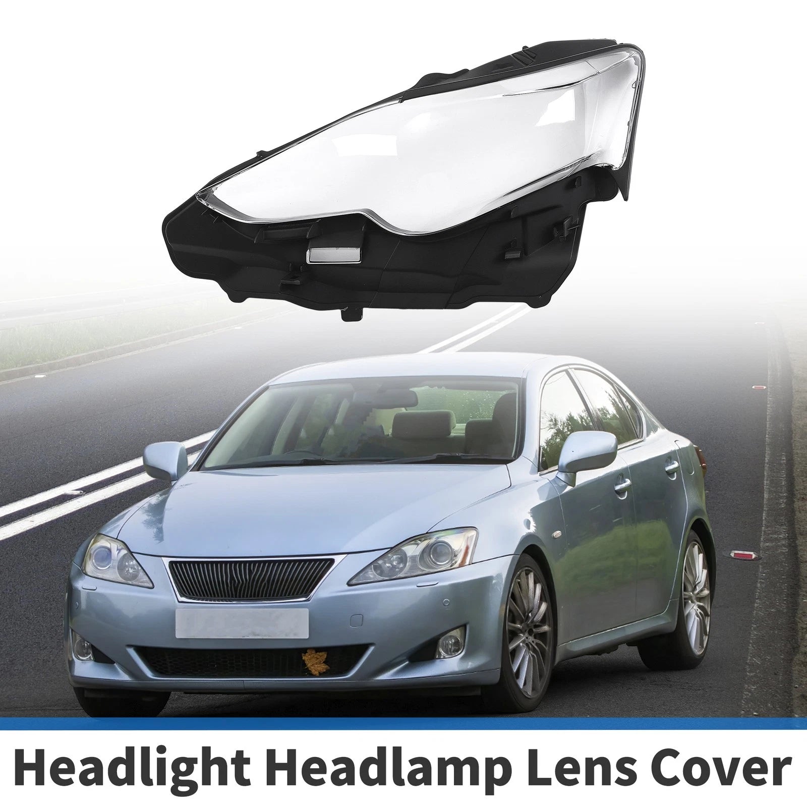 1 Pcs Headlight Lens Cover for Lexus IS250/IS300/IS350 (2013–2016)