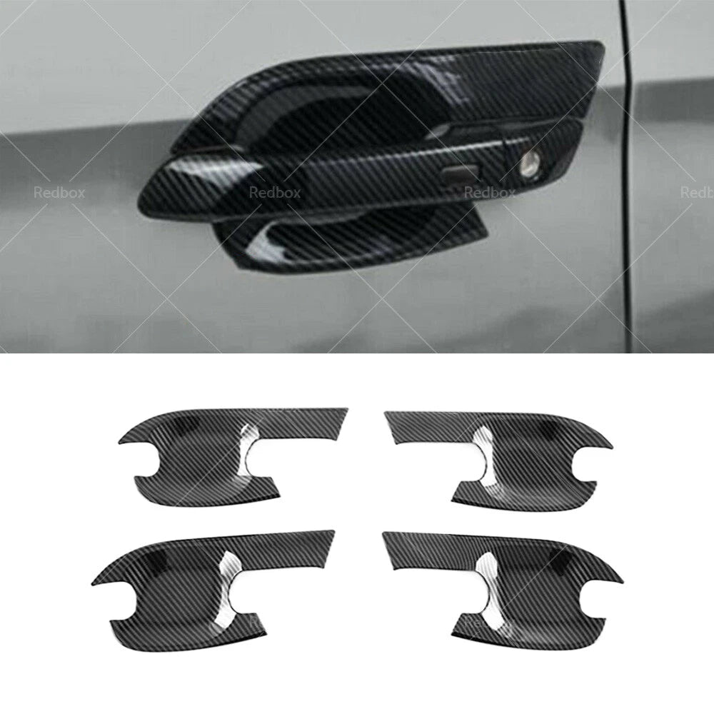 Carbon Fiber Door Handle Bowl Cover Trim for Isuzu D-Max (2021–2022)