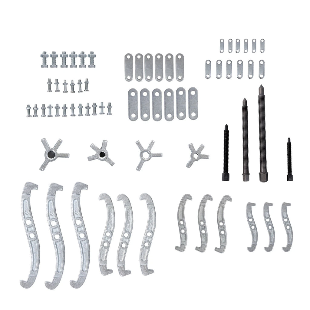 Set of 4 Gear Pullers for Auto Mechanic (3" 4" 6" 8")