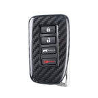 Carbon Fiber Black Smart Key Fob Shell Cover for LEXUS (2014-2017)