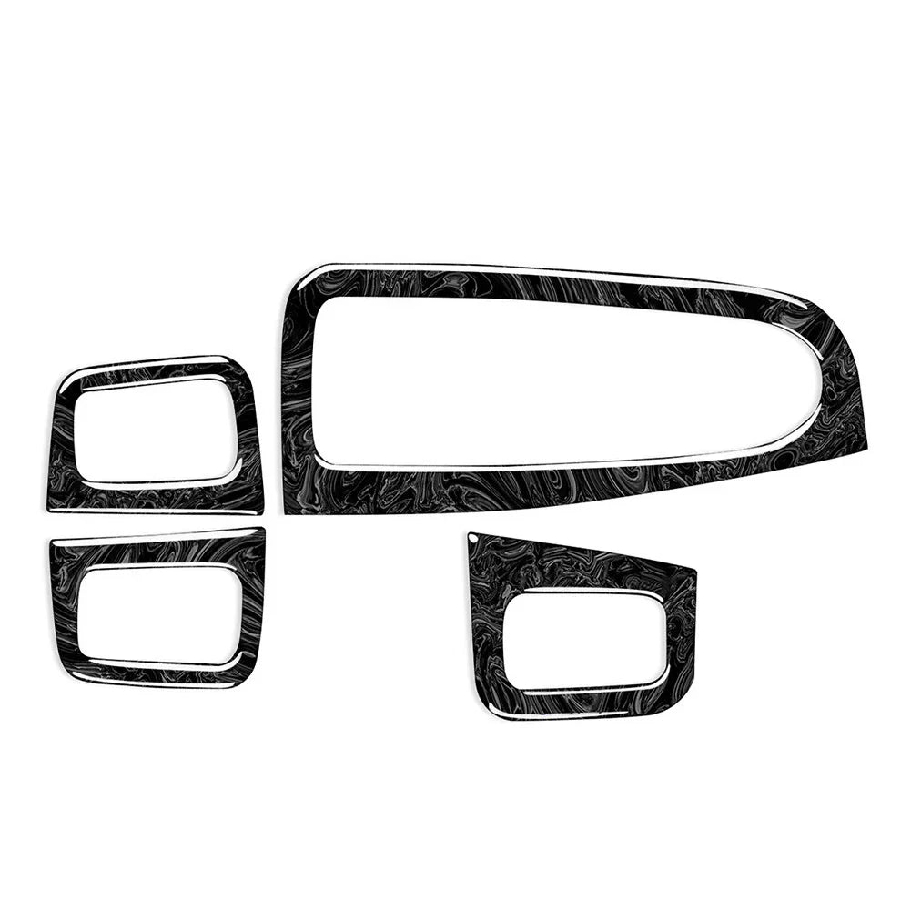 4 Pcs Marbling Window Switch Trim for Benz GLC Class Coupe (2017-2023)