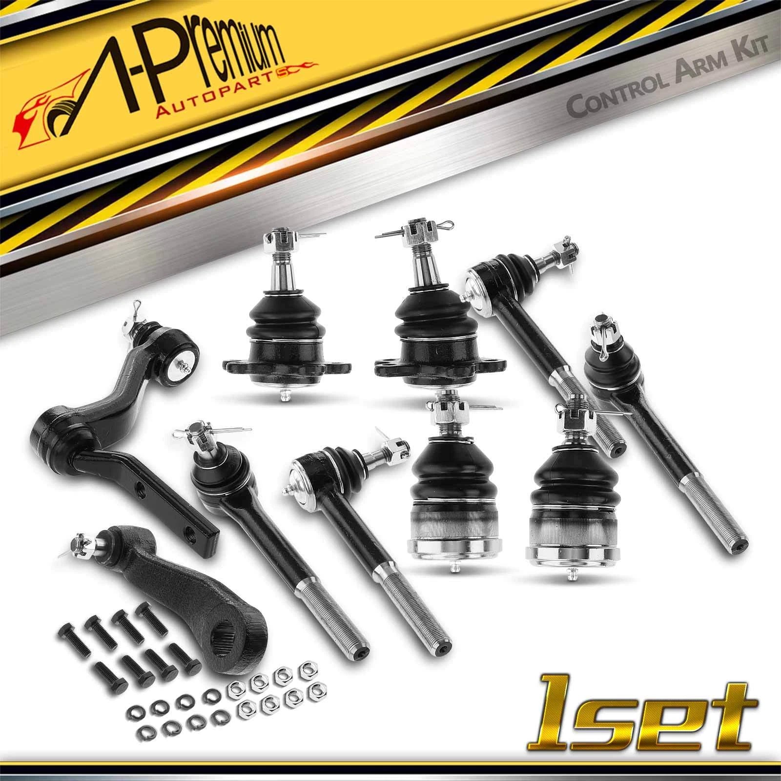 10x Front Idler Arm Ball Joint Tie Rod End for GMC Chevy 