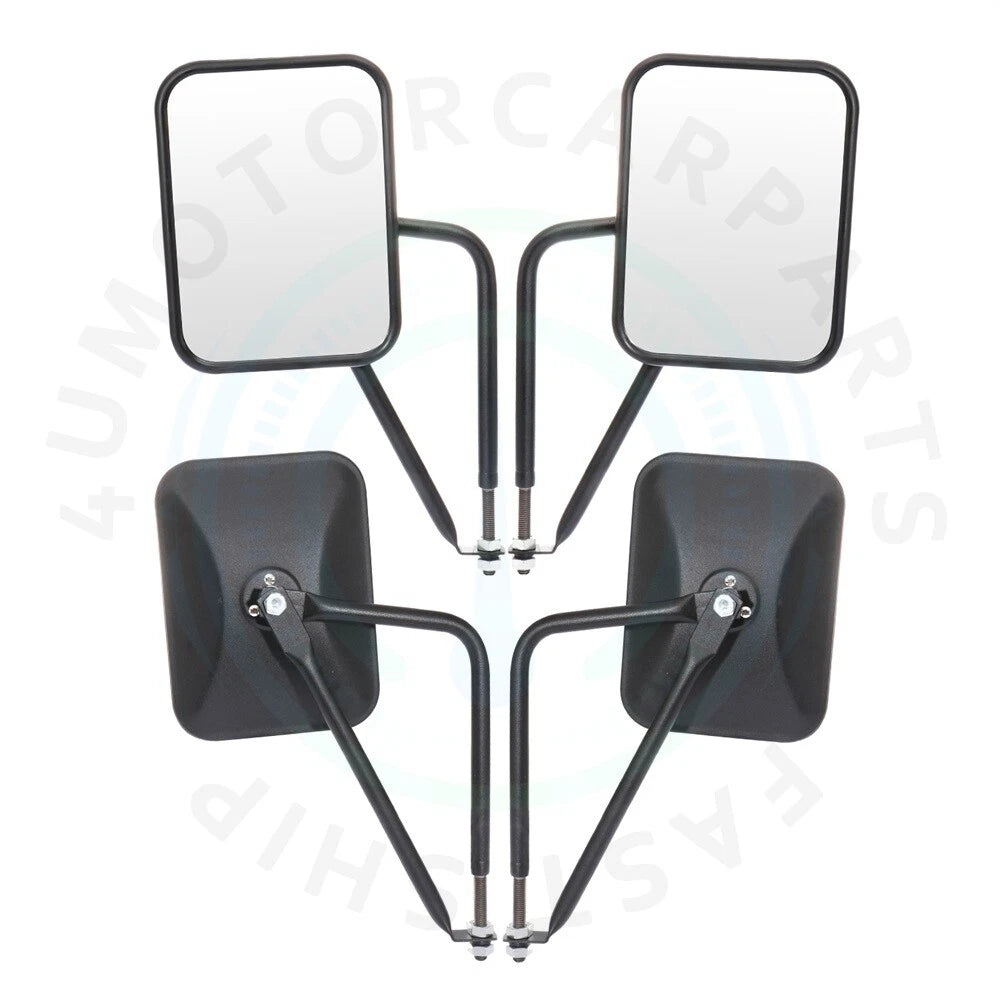 2X Side Mirrors for Jeep Wrangler JK JKU CJ YJ (1997–2017)