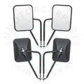 2X Side Mirrors for Jeep Wrangler JK JKU CJ YJ (1997–2017)