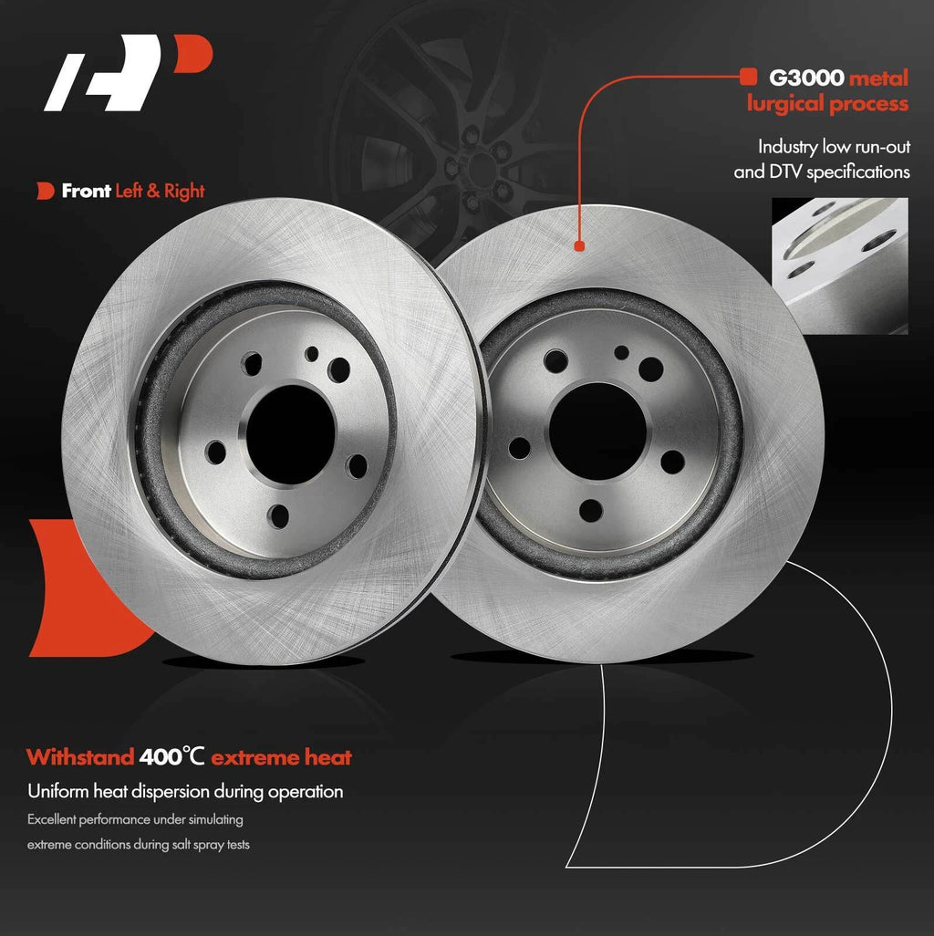 Front Disc Brake Rotors & Ceramic Pads for Mercedes-Benz ML320 (1998–2003)