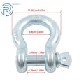 2 Pack 1" D Ring Bow Shackle for Towing (WLL 8.5T 18500lb)