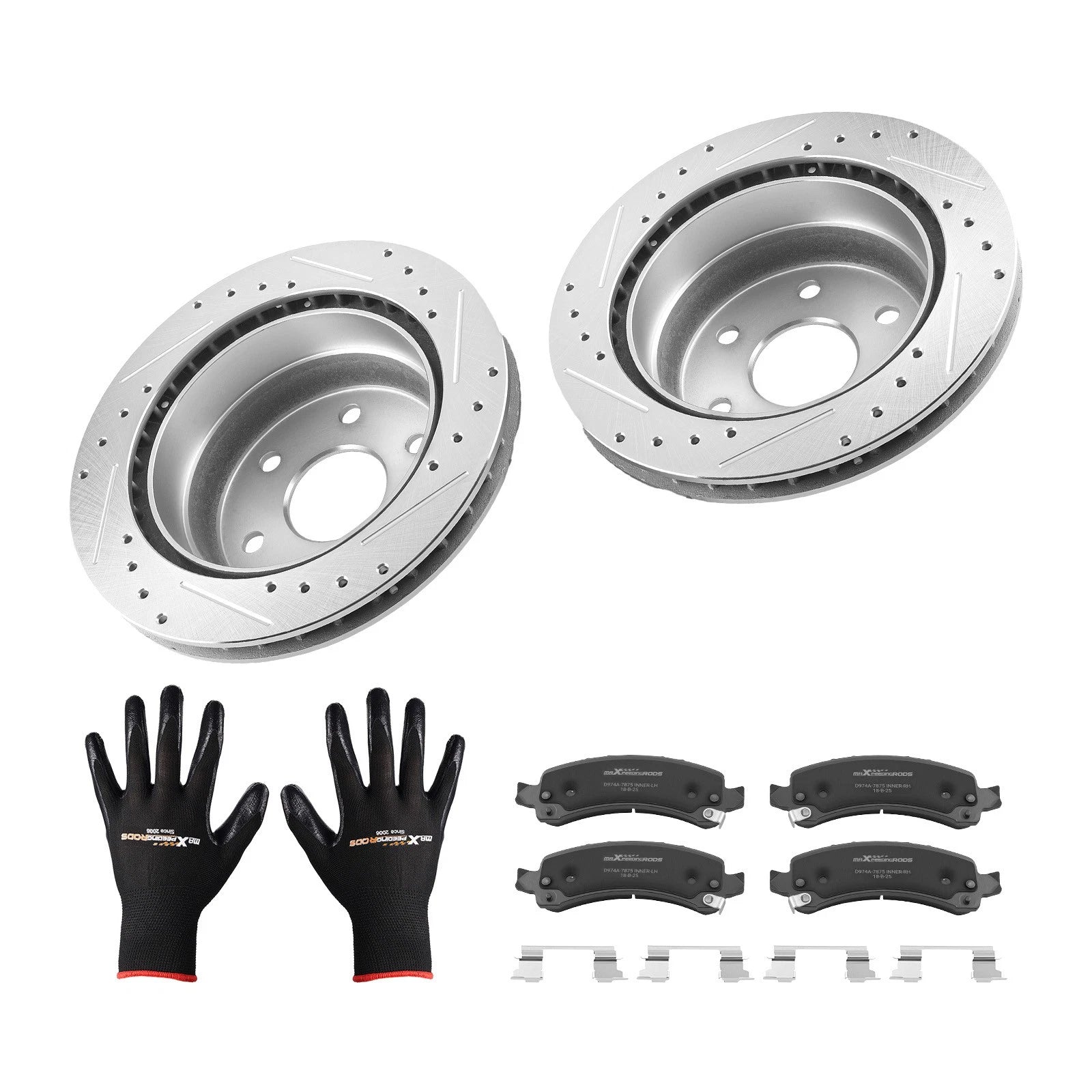 Rear Brake Rotors & Pads Kit for Chevrolet Suburban 1500 (2002-2006)