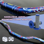 28mm Fat Handlebar Bar Clamp Riser Hand Grips for Dirt Pit MX ATV