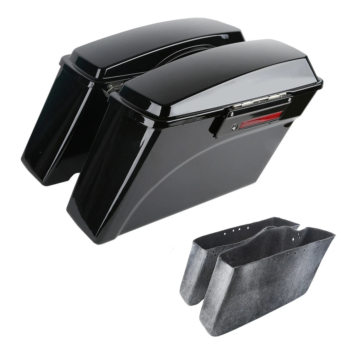 Hard Saddlebags with Lid & Latch Key for Harley Touring Road King (1994–2013)