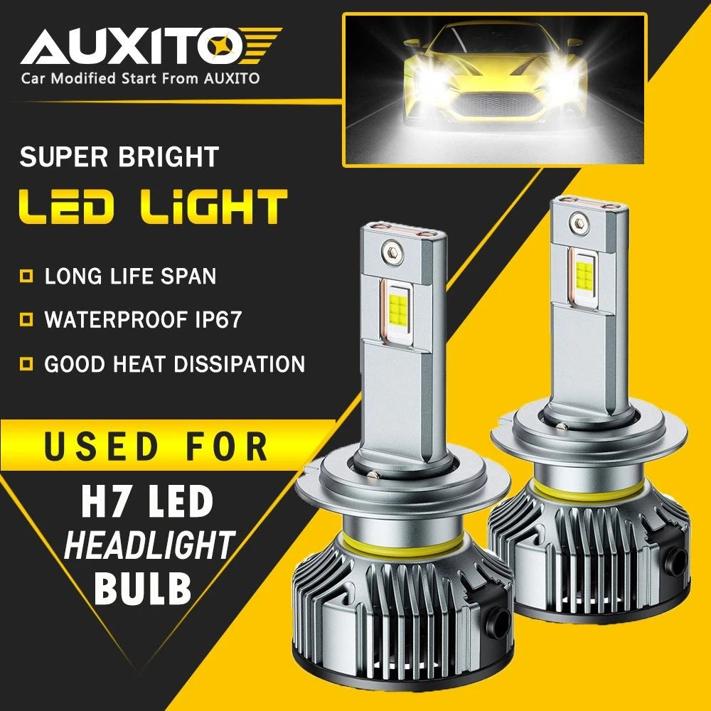 2X AUXITO H7 LED Headlight Bulb Kit for (6500K White)