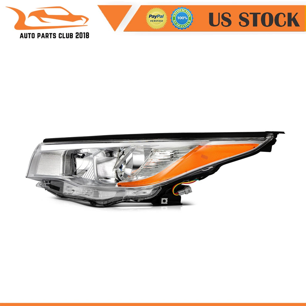 Chrome Housing Headlights Assembly L+R for Toyota Highlander (2014–2016)