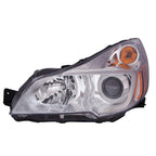 Replacement Driver Side Halogen Headlight Assembly w Chrome Bezel for