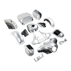 Fairings Bodywork for Harley Electra Glide (2014–2023) Silver/Black Honeycomb Fade