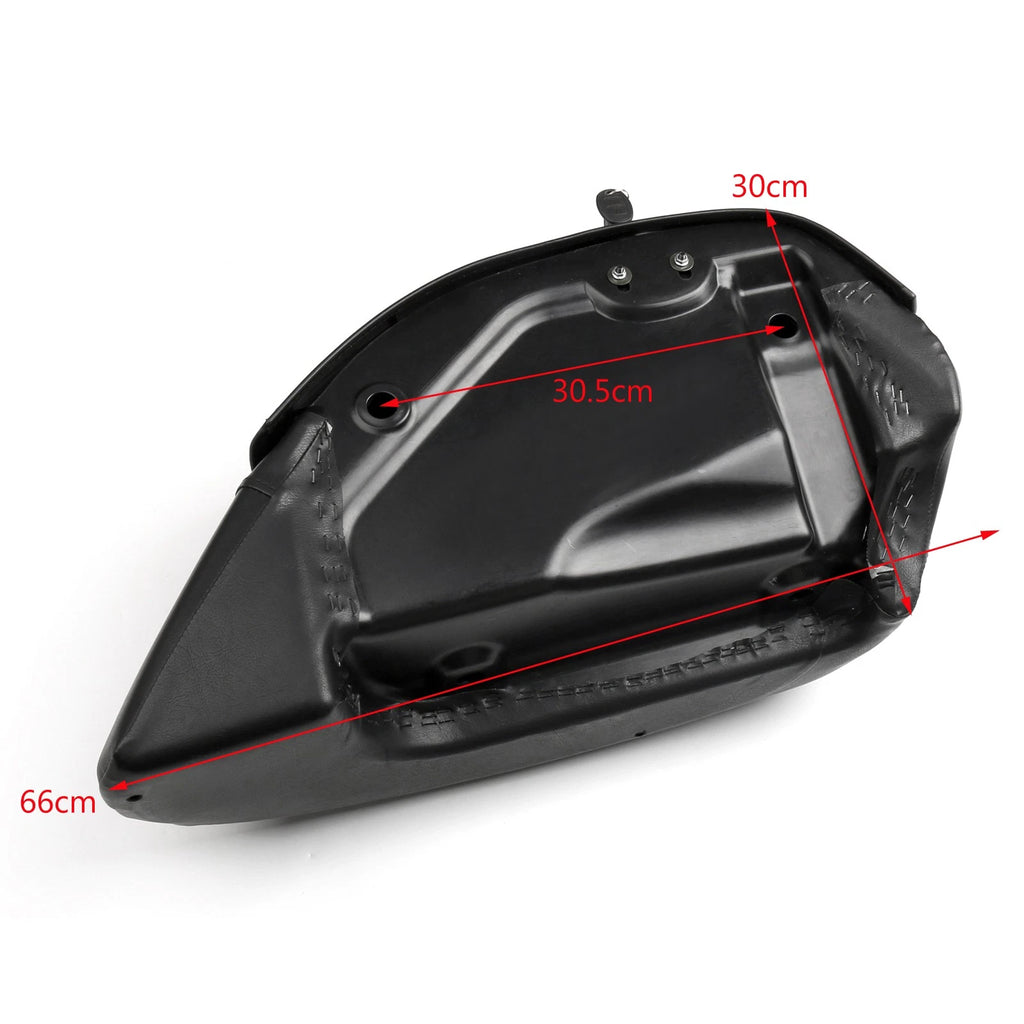 Saddlebag Hard Bags & Heavy Duty Mounting Kit for Universal Classic Motorcycle