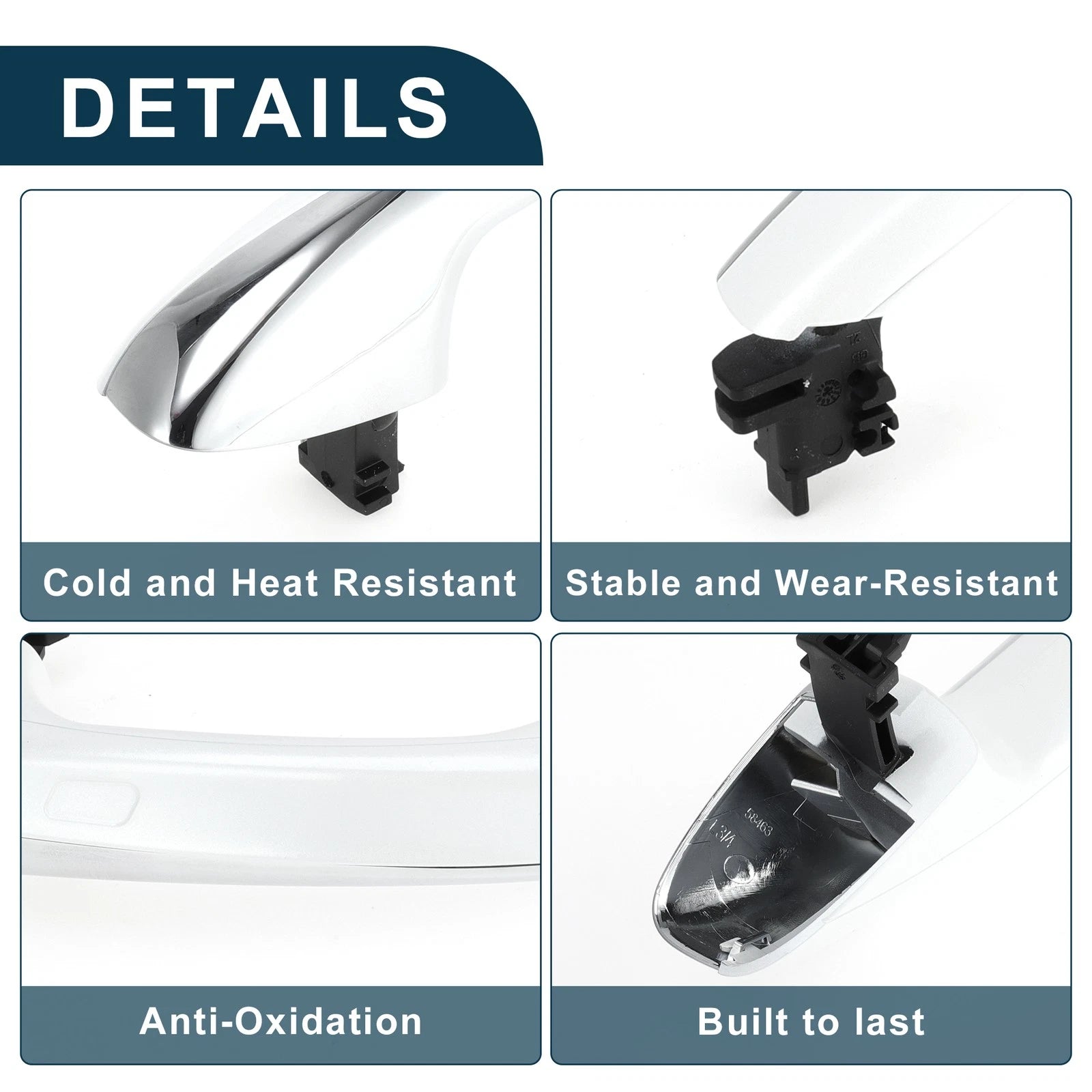 Outside Exterior Door Handle for Mercedes-Benz W205 (2015–2021) No.A0997605501 Black White