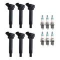 Set of 6 Denso Ignition Coils & Iridium Spark Plugs for Camry ES330 Highlander V6 (2002–2006)