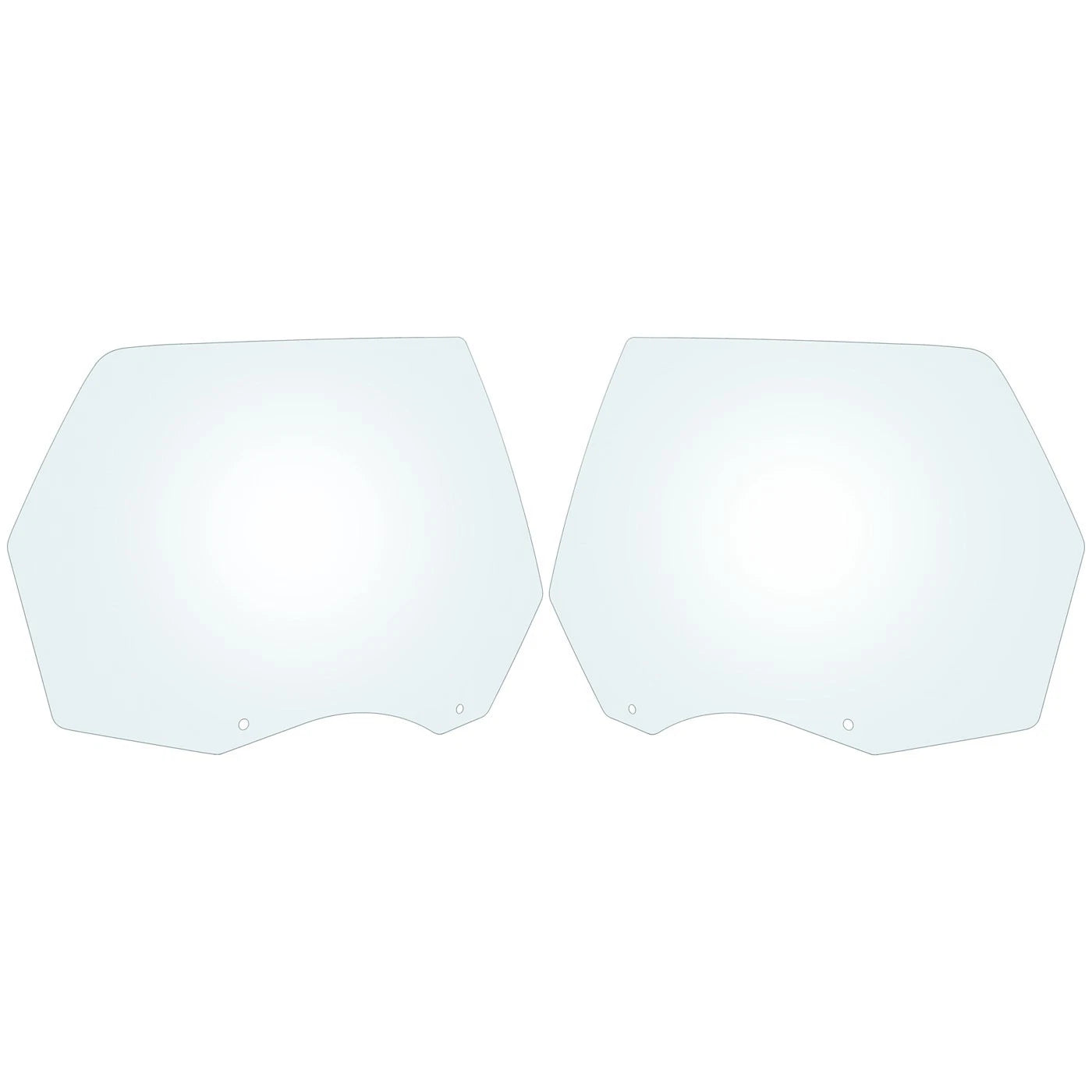 Set of 2 Rear Door Glasses for Dodge Durango