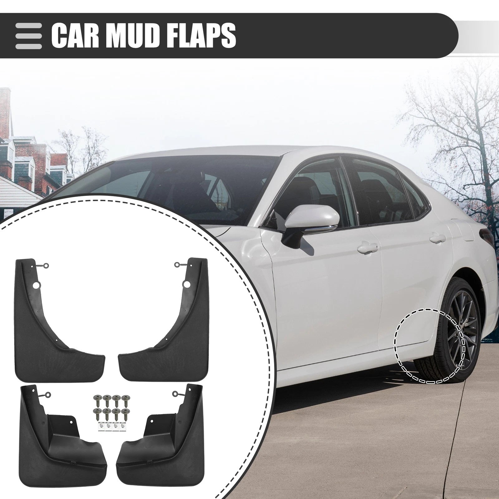 Set of 4 Mud Flaps Splash Guards for Toyota 4Runner (2010–2023)