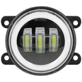Set of 2 LED Fog Lights 3.5 Inch White Yellow Ring for Offroad Vehicle