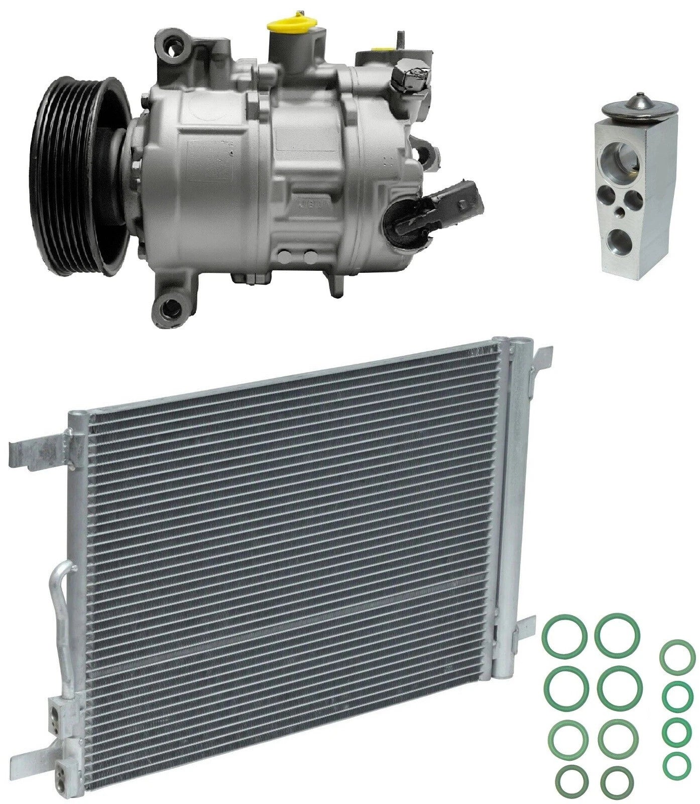 AC Compressor Kit with Condenser for Volkswagen Tiguan 1.8L (2020–2024)