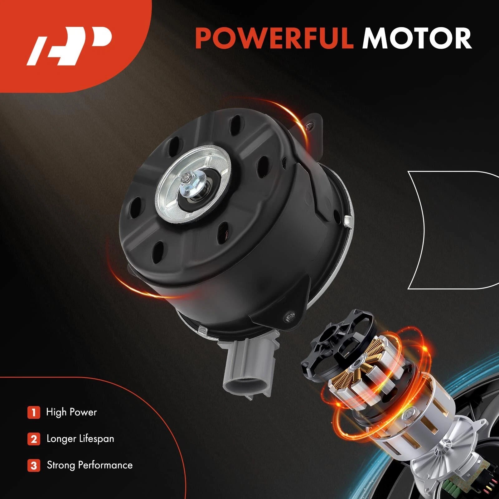 Left Radiator Fan Cooling Motor for Lexus ES330 Toyota RAV4 (2004–2005)