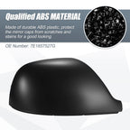 Right Side Mirror Cover Cap Matte Black for Volkswagen Transporter T5 T6 (2003–2019)