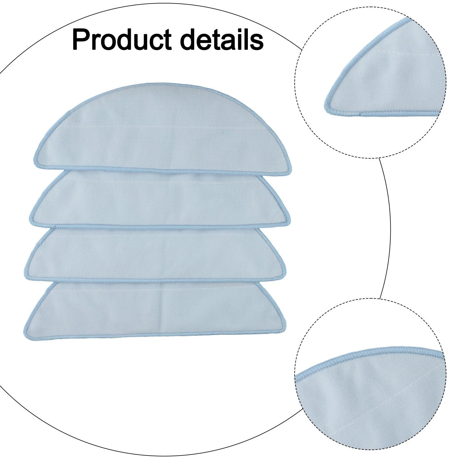 Set of 4 Mop Cloths for Ecovacs Yeedi Y1 Series Cleaners