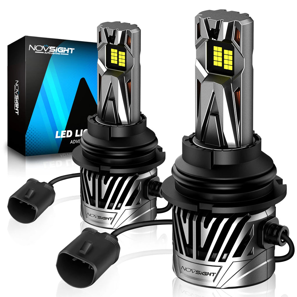 2X 9007 HB5 LED Headlight Bulbs for 30000LM White