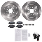 Rear Brake Rotors & Ceramic Pads Kit for Ford Explorer Flex (2011–2019)