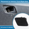 Front Right Side Bumper Headlight Washer Nozzle Cover Cap for BMW 1 Series