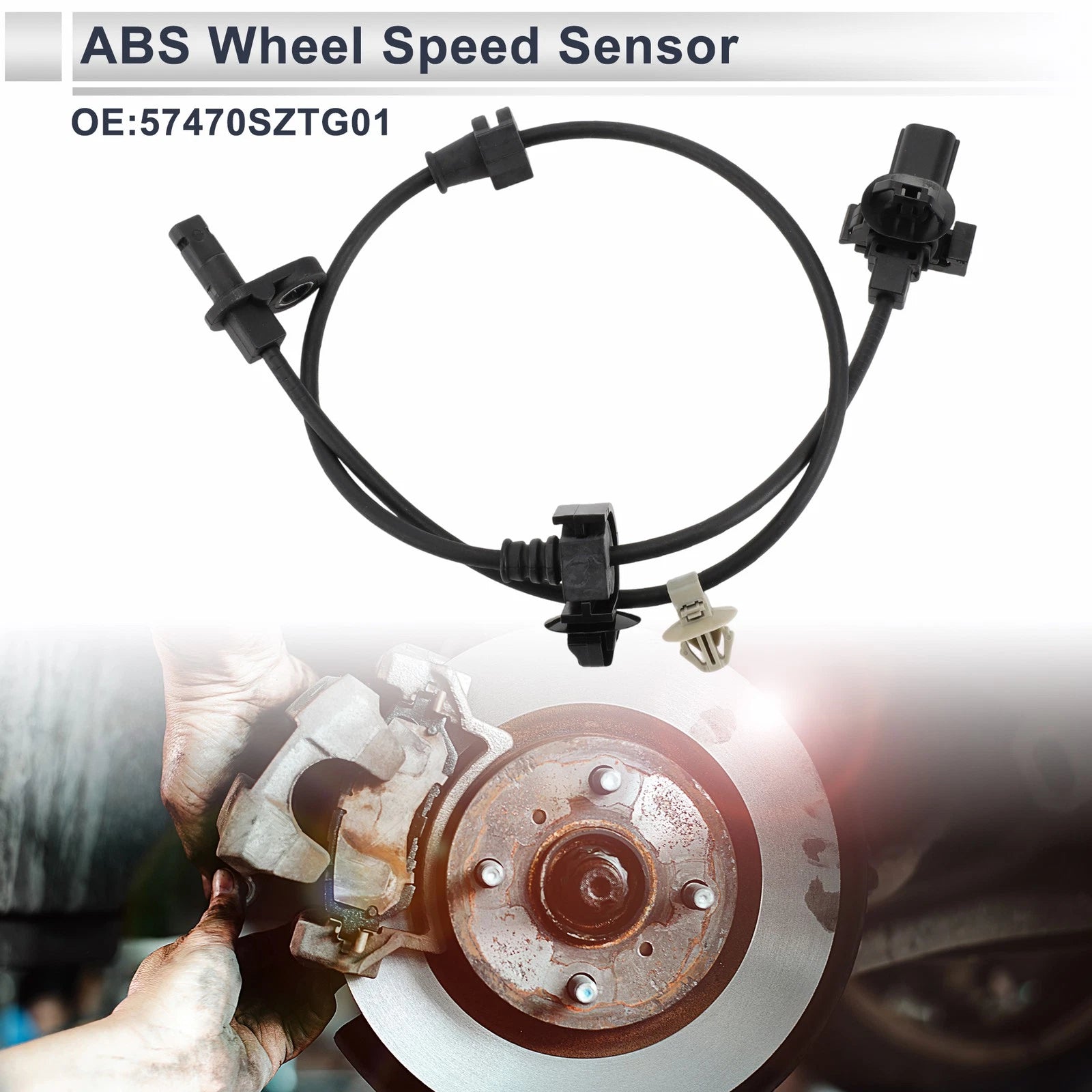 ABS Wheel Speed Sensor No. 57470SZTG01 for Honda CR-Z (2011–2016) Rear Right
