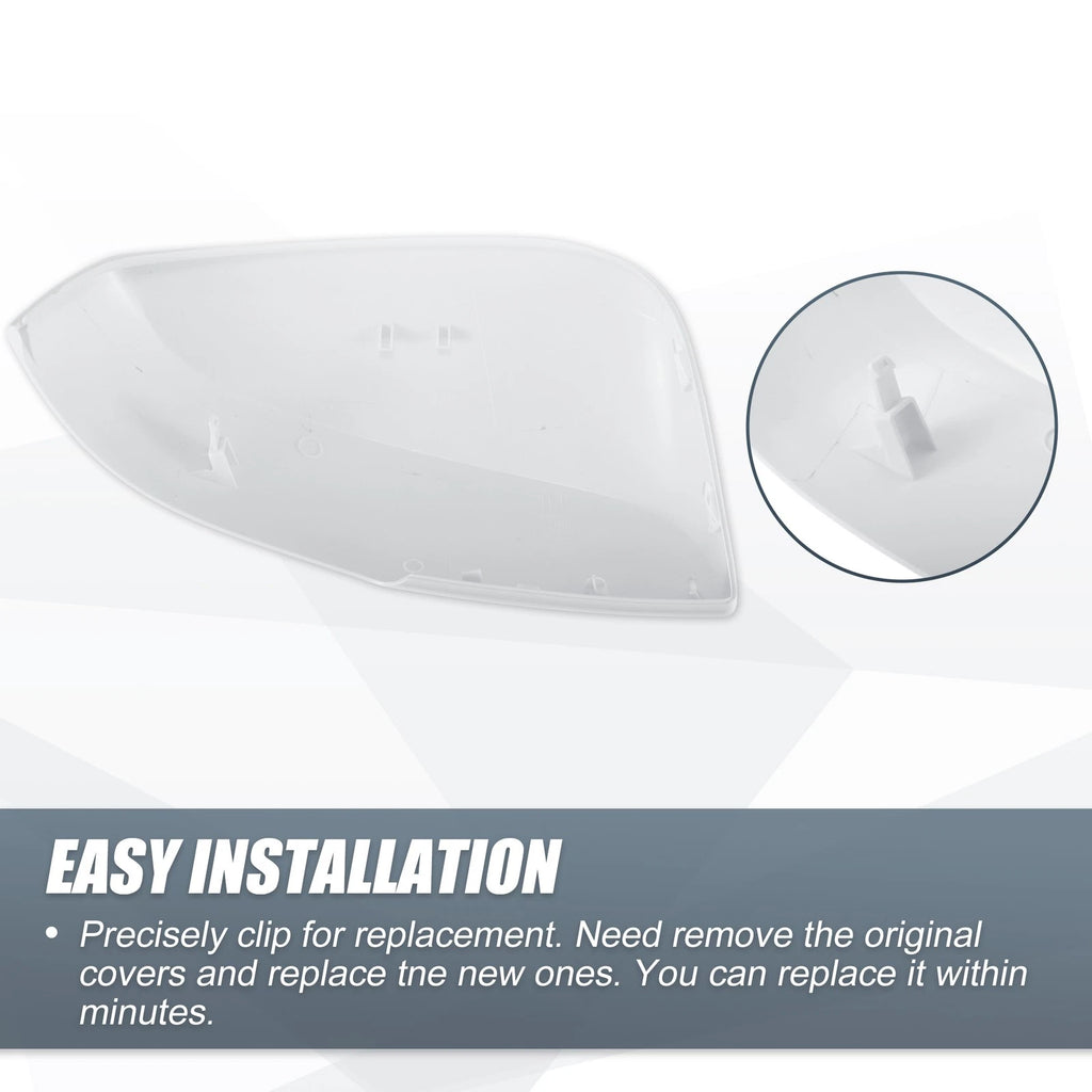 Left Side Mirror Cover Cap for Toyota RAV4 (2019–2023) - White