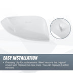 Left Side Mirror Cover Cap for Toyota RAV4 (2019–2023) - White