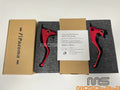 3 Finger 5.3'' Handle Grips Brake Clutch Levers Red for Harley Sportster (2010-2023)