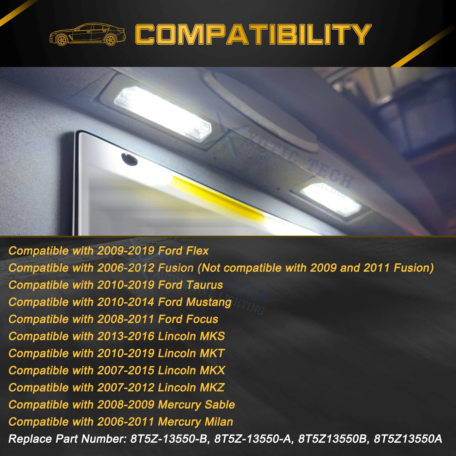 LED License Plate Light for Ford (2013-2019)