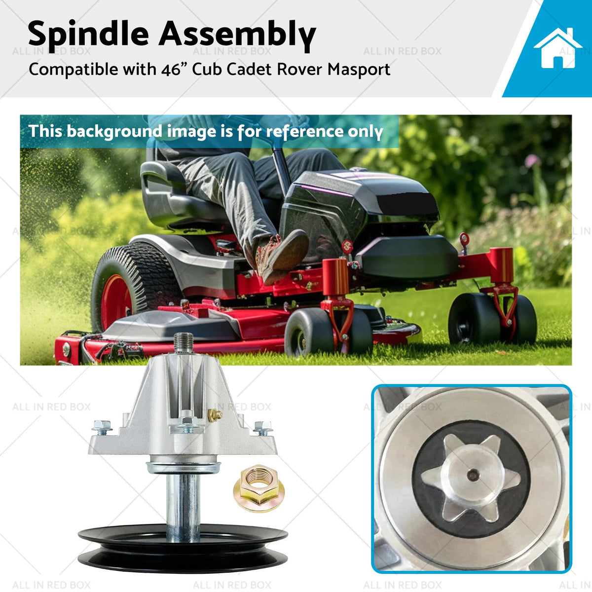 Spindle Assembly for Cub Cadet Rover Masport (46") 618-05078A